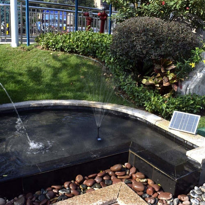 Fontaine solaire d'extérieur