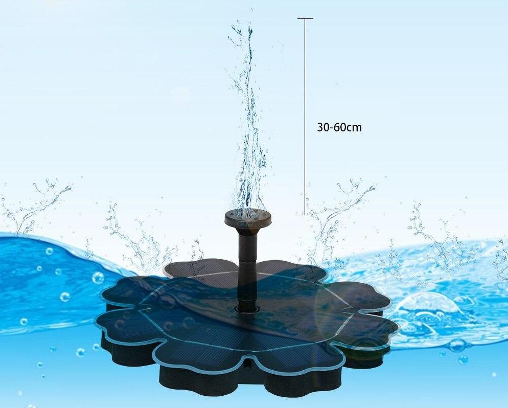 Fontaine solaire moderne