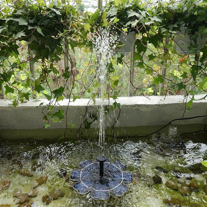 Fontaine solaire moderne