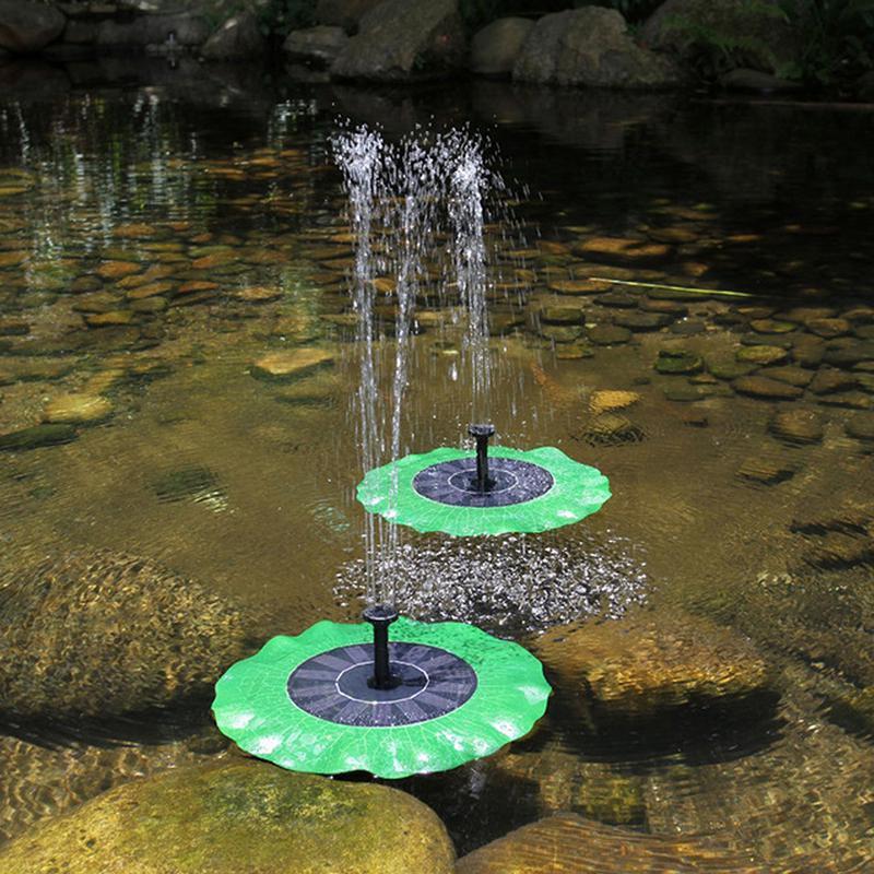 Fontaine solaire nénuphar flottant
