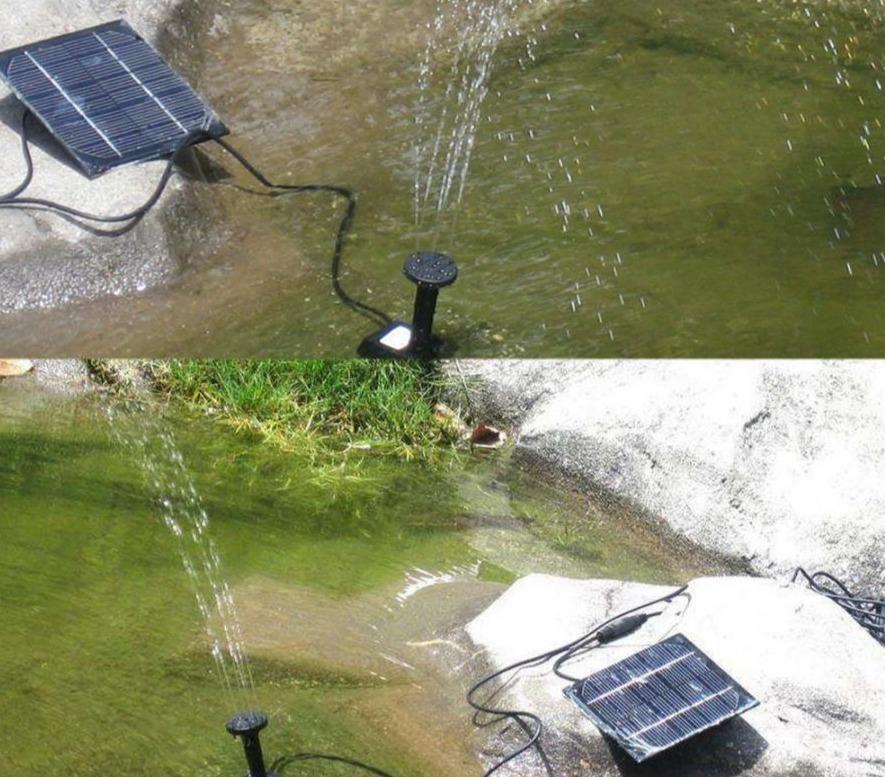 Fontaine solaire photovoltaïque