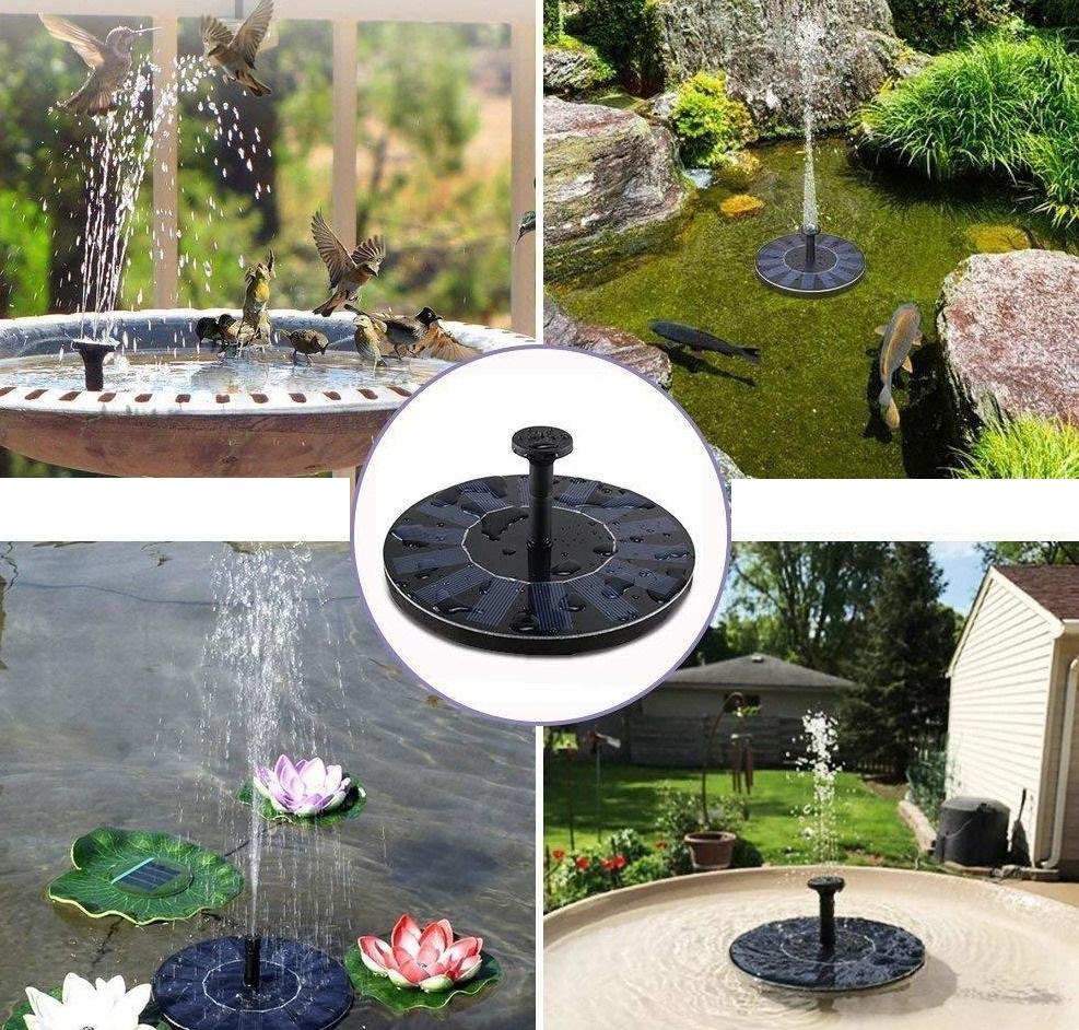 Fontaine solaire piscine