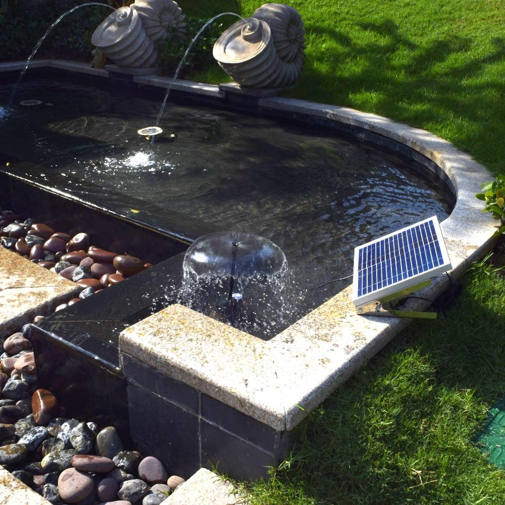 Fontaine solaire puissante