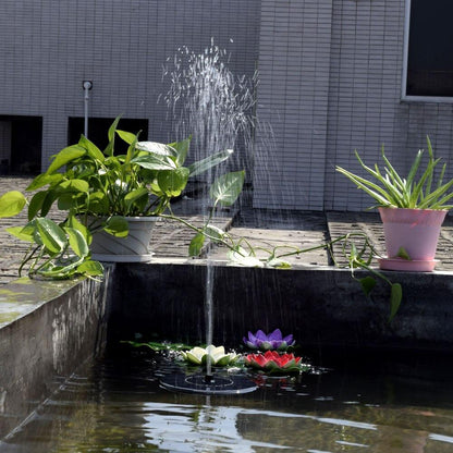 Petite fontaine solaire pour bassin