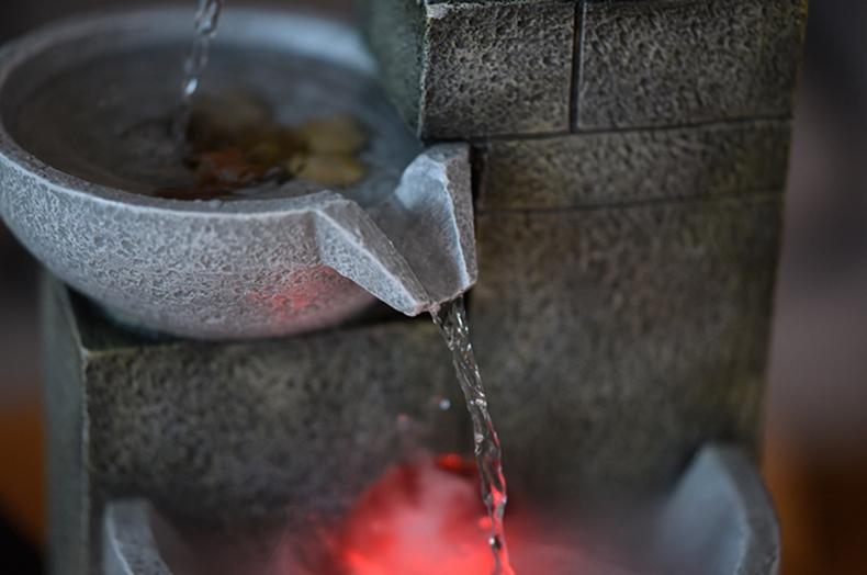 Fontaine vapeur LED