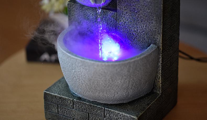 Fontaine vapeur LED