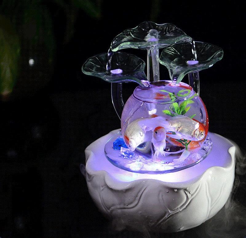 Fontaine zen en verre