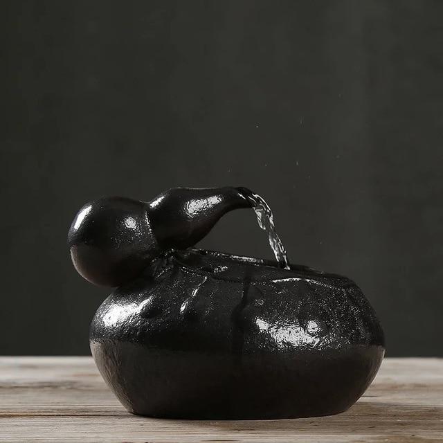 Fontaine eau zen noire