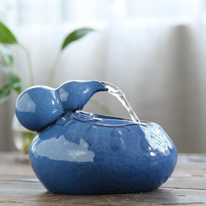 Fontaine eau zen bleue