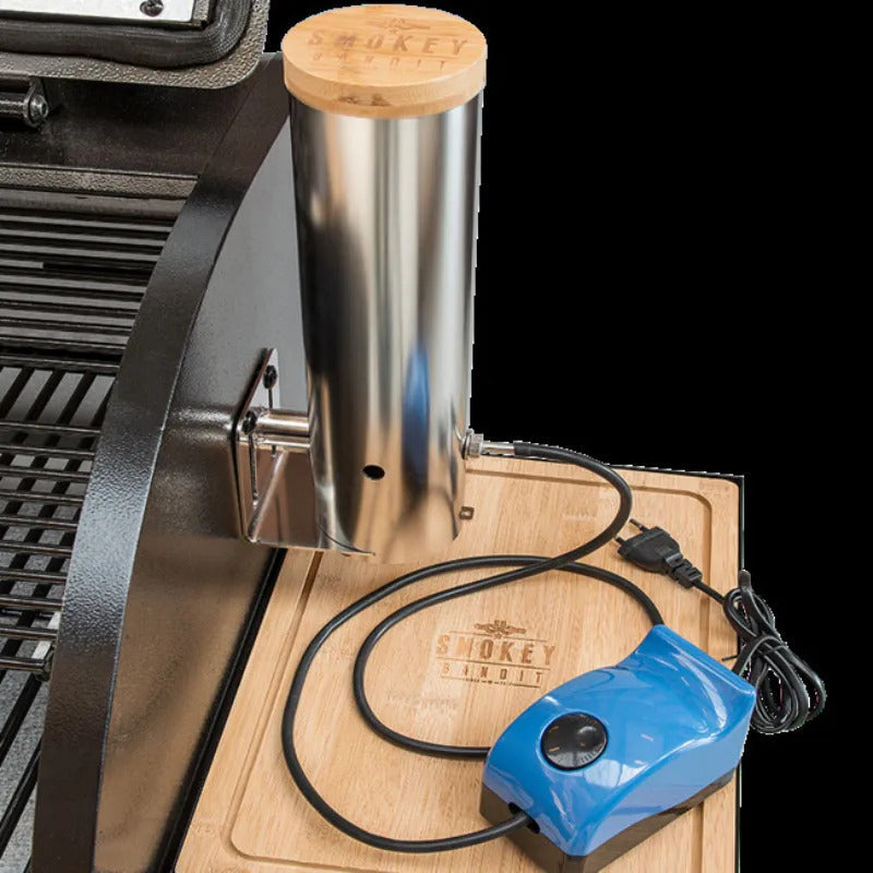 Fumoir a Froid en Acier Inoxydable Argenté pour Barbecue