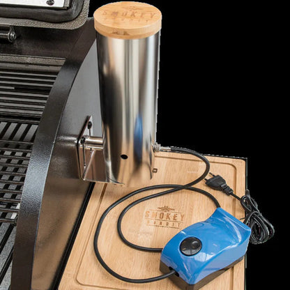 Fumoir a Froid en Acier Inoxydable Argenté pour Barbecue