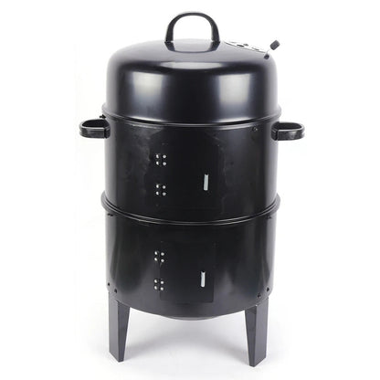 Fumoir a Viande Style Barbecue Noir Multifonction