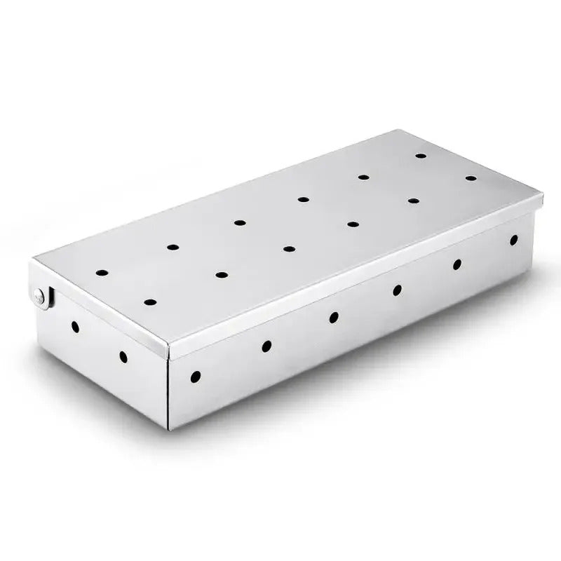 Fumoir a Viande Style Boîte en Acier Inoxydable Argenté