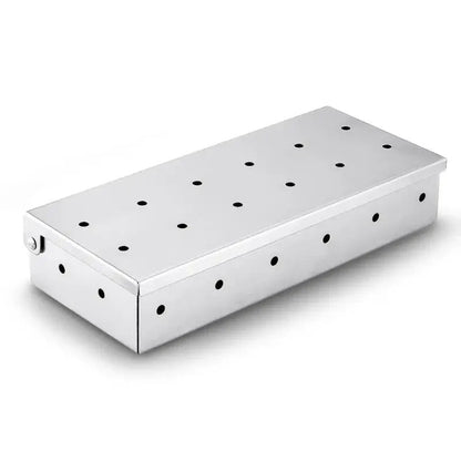 Fumoir a Viande Style Boîte en Acier Inoxydable Argenté