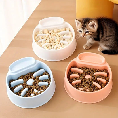 gamelle anti glouton chaton | Ralentisseur de Repas