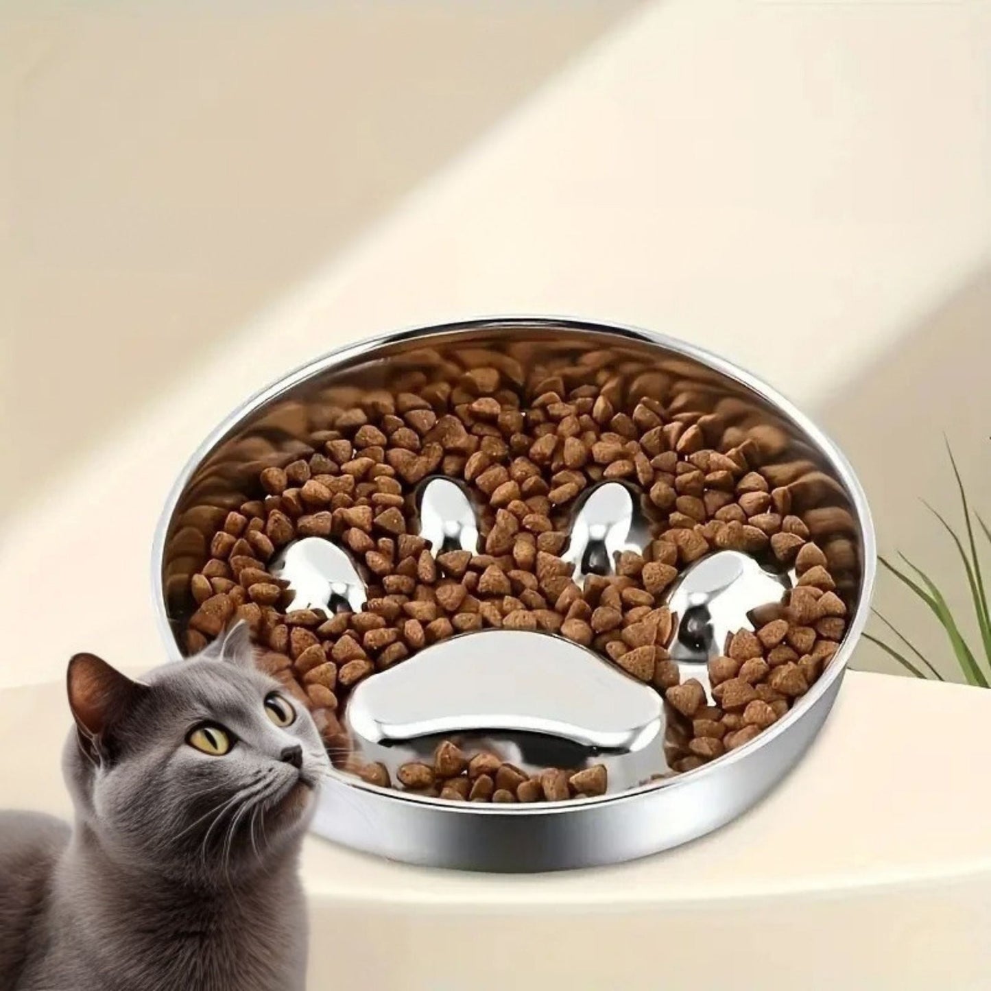 gamelle chat anti glouton | Croquette Contrôlée