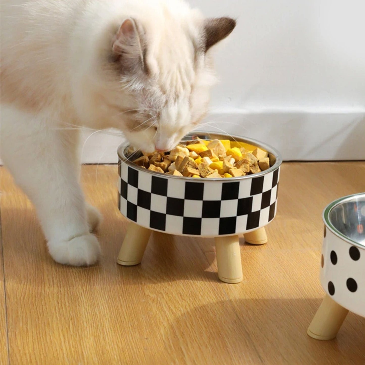 gamelle chat surélevée | POLKA FEED