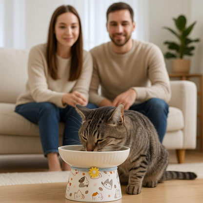 Gamelle chat surélevée | Élévation Gourmande