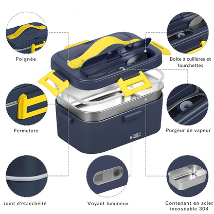 Gamelle Chauffante Portable Bleue