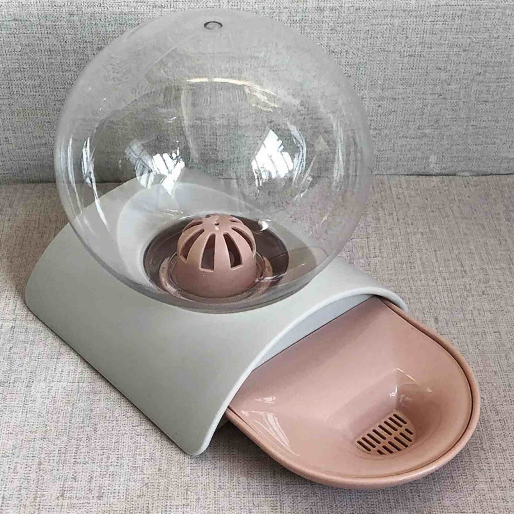 gamelle-eau-chat-grise-rose