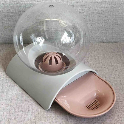 gamelle-eau-chat-grise-rose