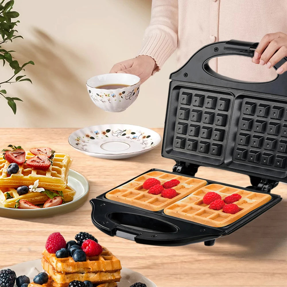 Gaufrier Électrique Multifonction avec Design Noir