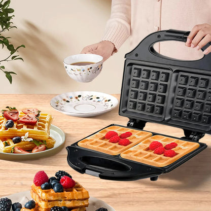 Gaufrier Électrique Multifonction avec Design Noir