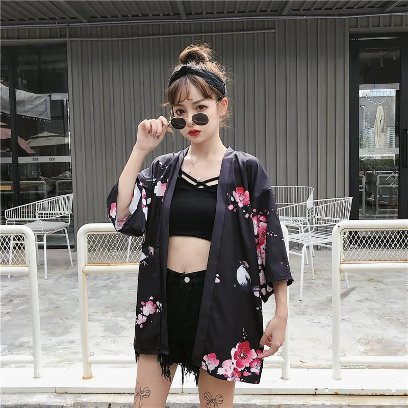 Haori japonais femme