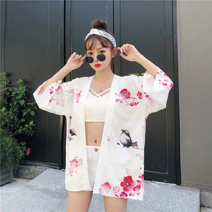 Haori japonais femme