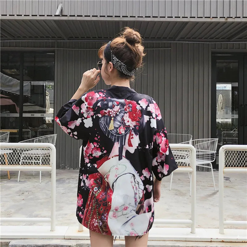 Haori japonais femme
