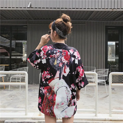 Haori japonais femme