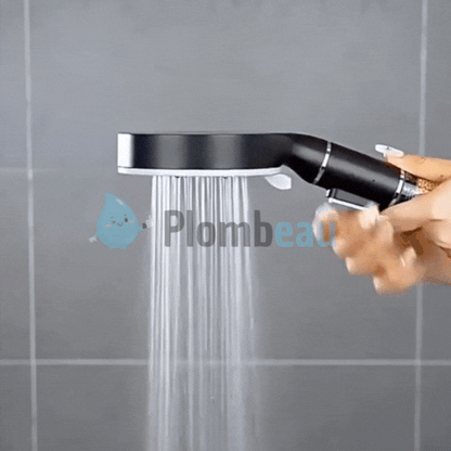 Pommeau de Douche Anti Calcaire Gris