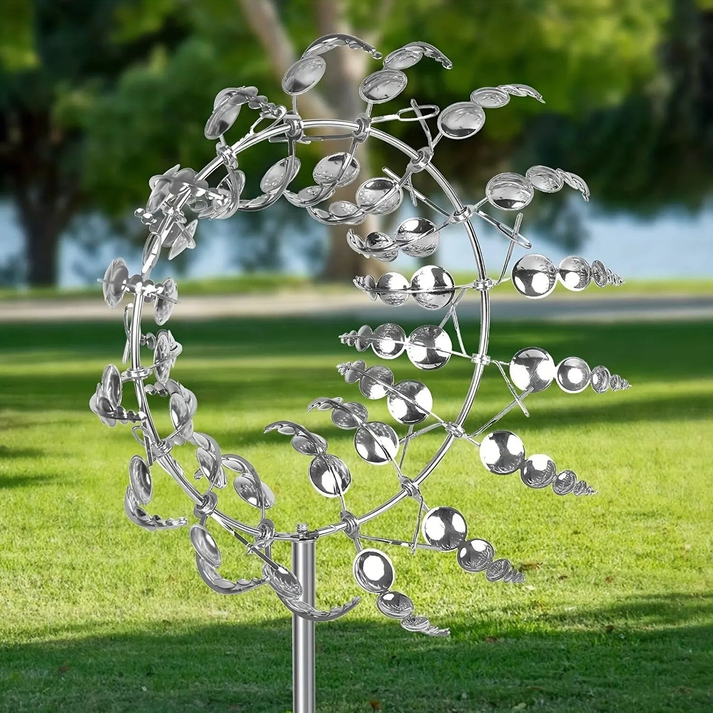 Girouette de Jardin en Forme de Soleil en Métal