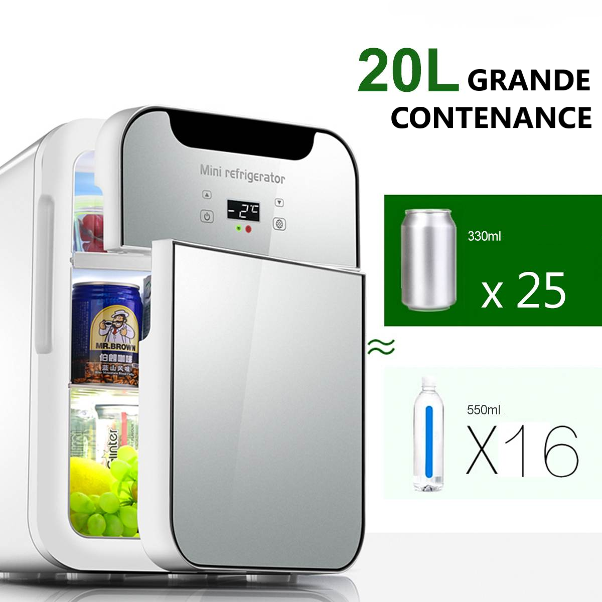 Glacière Electrique 20 Litres - Voiture/Maison