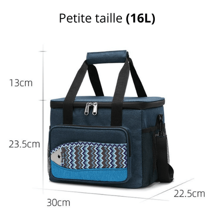 Glacière Souple Poisson Bleu
