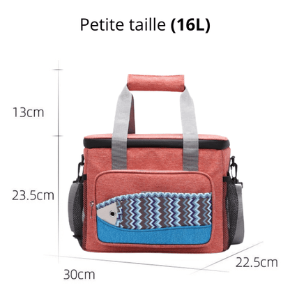 Glacière Souple Poisson Rouge