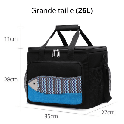Glacière Souple Poisson Noir
