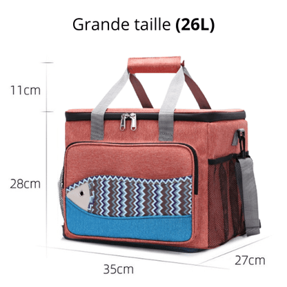 Glacière Souple Poisson Rouge