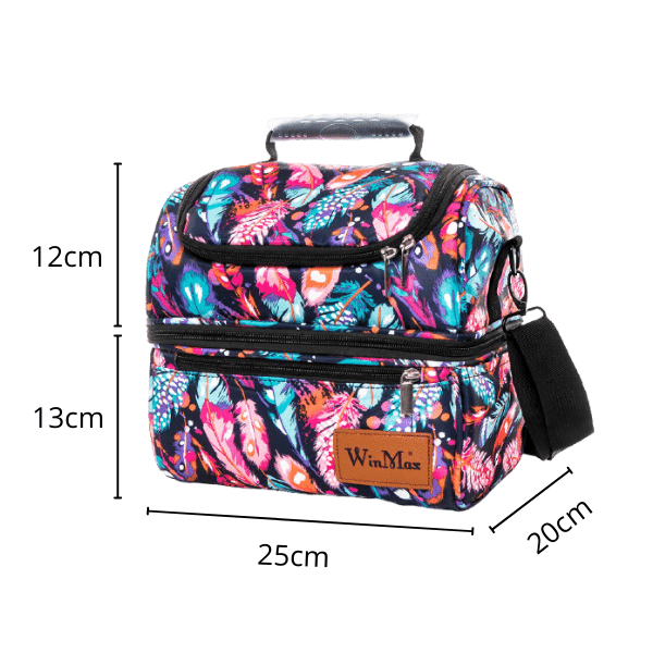 Glacière Souple Plumes Multicolores 12.5L