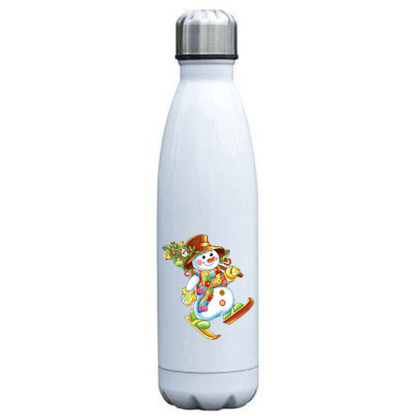 Gourde Inox Bonhomme de Neige en Ski