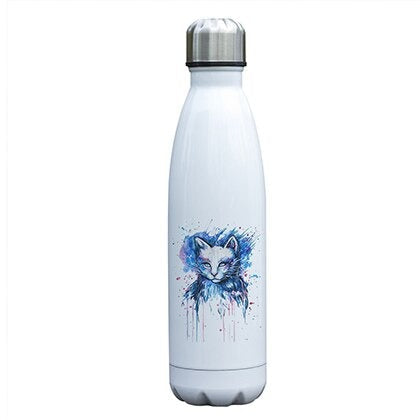 Gourde Isotherme Chat Bleu