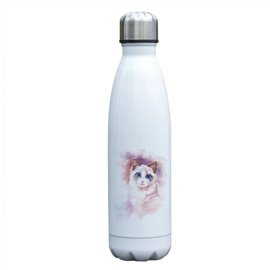 Gourde Isotherme Chat Rose