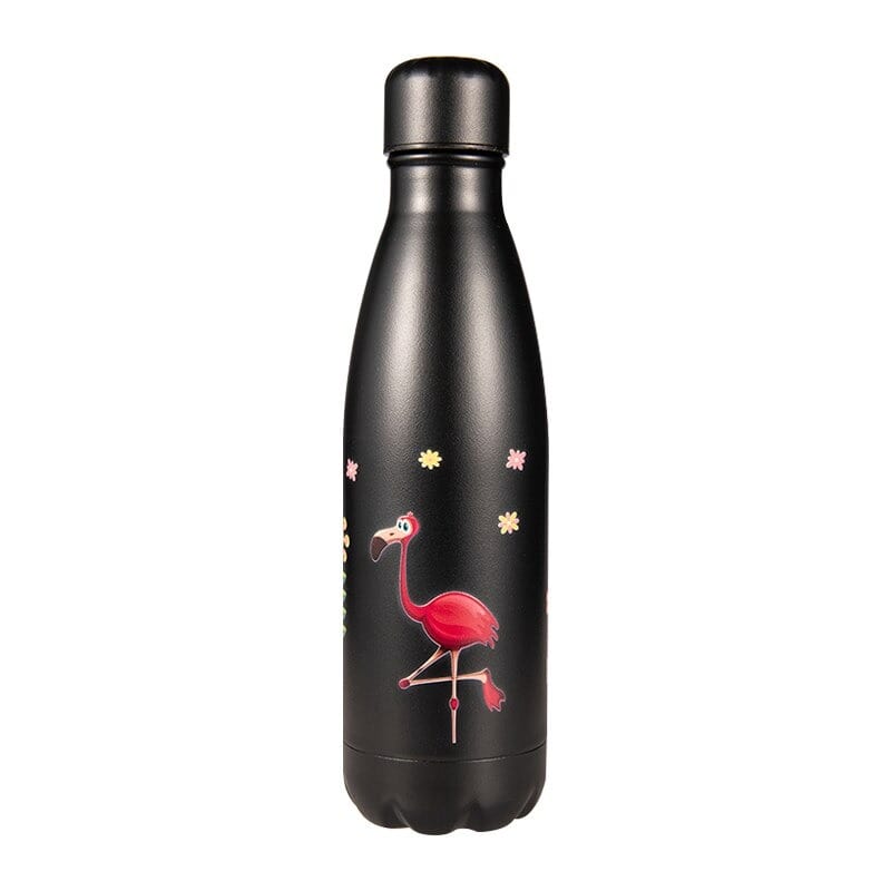 Gourde Isotherme Crazy Flamant Noir