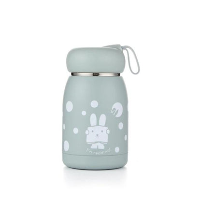 bouteille isotherme enfant motif lapin kaki