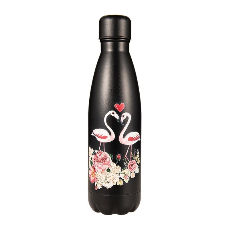 Gourde Isotherme Flamant Rose Amoureux