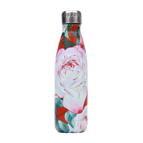 Gourde Isotherme Fleur Rose