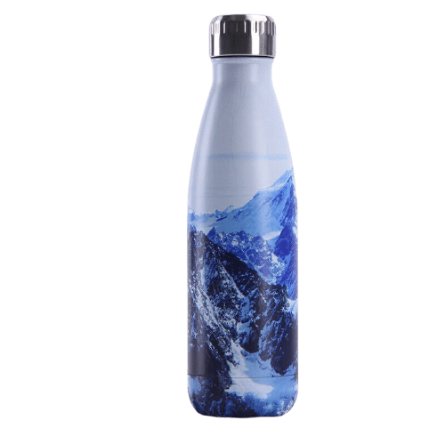 Gourde Isotherme Montagne Enneigée
