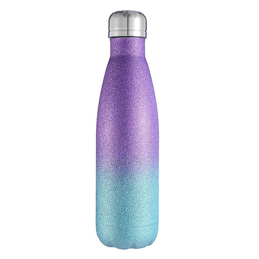 Gourde Isotherme Paillette Bleue Et Violette