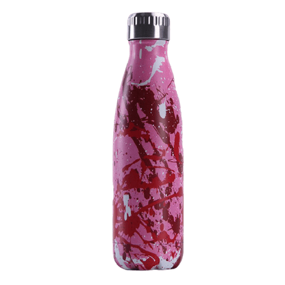 Gourde Isotherme Peinture Rose et Rouge