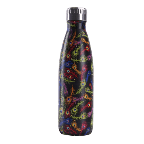 Gourde Isotherme Plume Paon